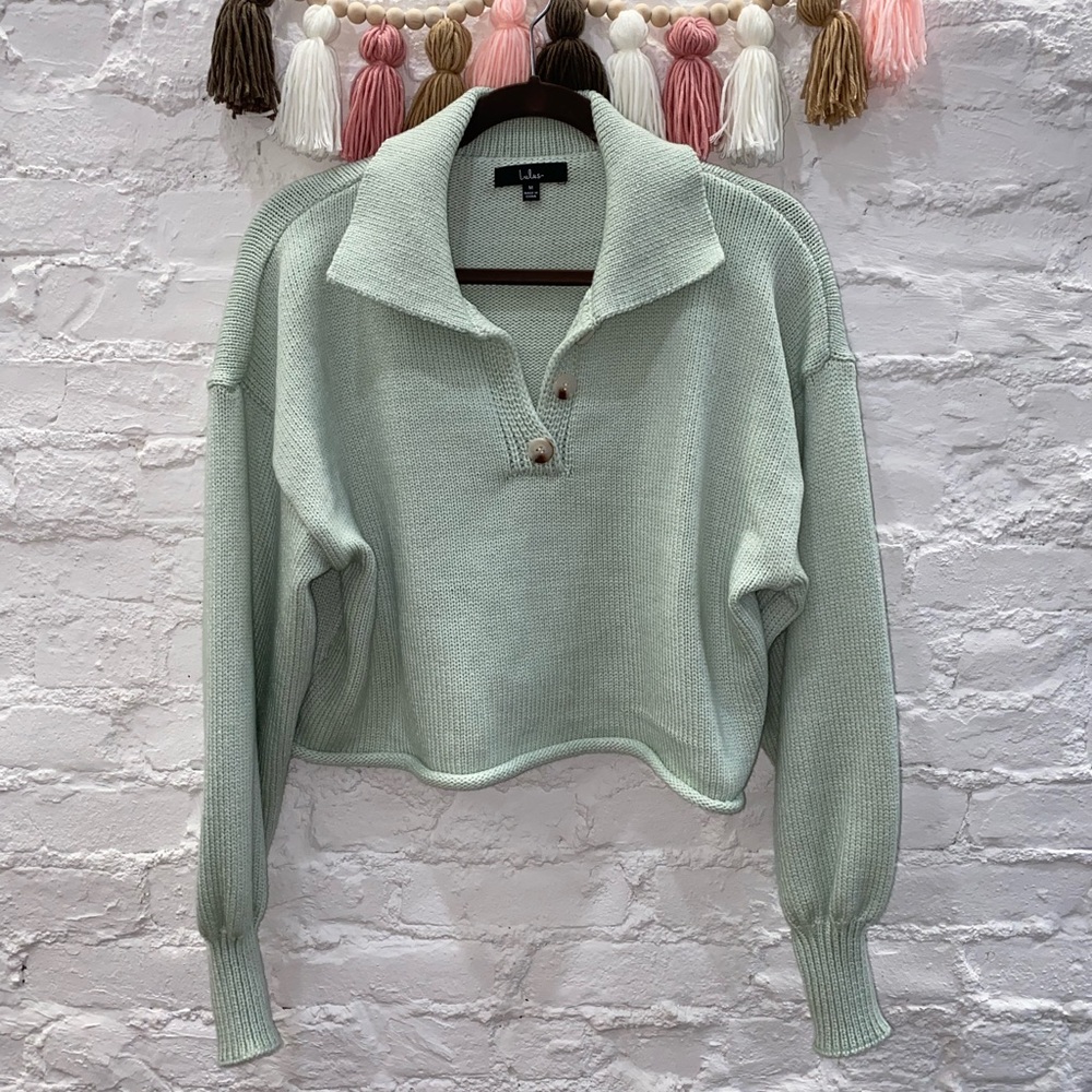 Lulus Cropped Collared Sweater - image 5